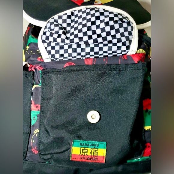 RARE! Harajuku Lovers by Gwen Stefani Rasta Style Backpack in EUC! - Picture 7 of 8